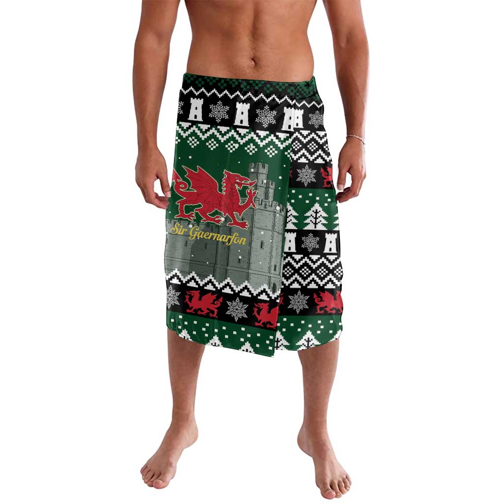 Caernarfonshire Wales Christmas Lavalava Caernarfon Castle Red Dragon - Wonder Print Shop