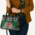 Caernarfonshire Wales Christmas Leather Bag Caernarfon Castle Red Dragon - Wonder Print Shop