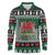 Caernarfonshire Wales Christmas Long Sleeve Polo Shirt Caernarfon Castle Red Dragon - Wonder Print Shop