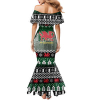 Caernarfonshire Wales Christmas Mermaid Dress Caernarfon Castle Red Dragon - Wonder Print Shop