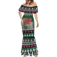 Caernarfonshire Wales Christmas Mermaid Dress Caernarfon Castle Red Dragon - Wonder Print Shop