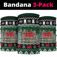 Caernarfonshire Wales Christmas Neck Gaiter Caernarfon Castle Red Dragon - Wonder Print Shop