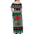 Caernarfonshire Wales Christmas Off Shoulder Maxi Dress Caernarfon Castle Red Dragon - Wonder Print Shop