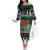 Caernarfonshire Wales Christmas Off The Shoulder Long Sleeve Dress Caernarfon Castle Red Dragon - Wonder Print Shop