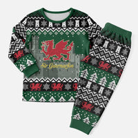 Caernarfonshire Wales Christmas Pajama Set Caernarfon Castle Red Dragon - Wonder Print Shop