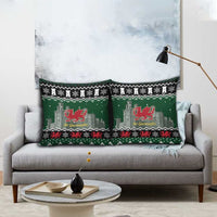 Caernarfonshire Wales Christmas Pillow Cover Caernarfon Castle Red Dragon - Wonder Print Shop