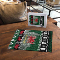 Caernarfonshire Wales Christmas Puzzle Caernarfon Castle Red Dragon - Wonder Print Shop