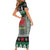 Caernarfonshire Wales Christmas Short Sleeve Bodycon Dress Caernarfon Castle Red Dragon - Wonder Print Shop