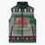 Caernarfonshire Wales Christmas Sleeveless Puffer Jacket Caernarfon Castle Red Dragon - Wonder Print Shop