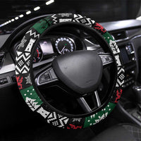 Caernarfonshire Wales Christmas Steering Wheel Cover Caernarfon Castle Red Dragon - Wonder Print Shop