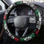 Caernarfonshire Wales Christmas Steering Wheel Cover Caernarfon Castle Red Dragon - Wonder Print Shop