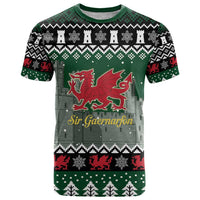 Caernarfonshire Wales Christmas T Shirt Caernarfon Castle Red Dragon - Wonder Print Shop