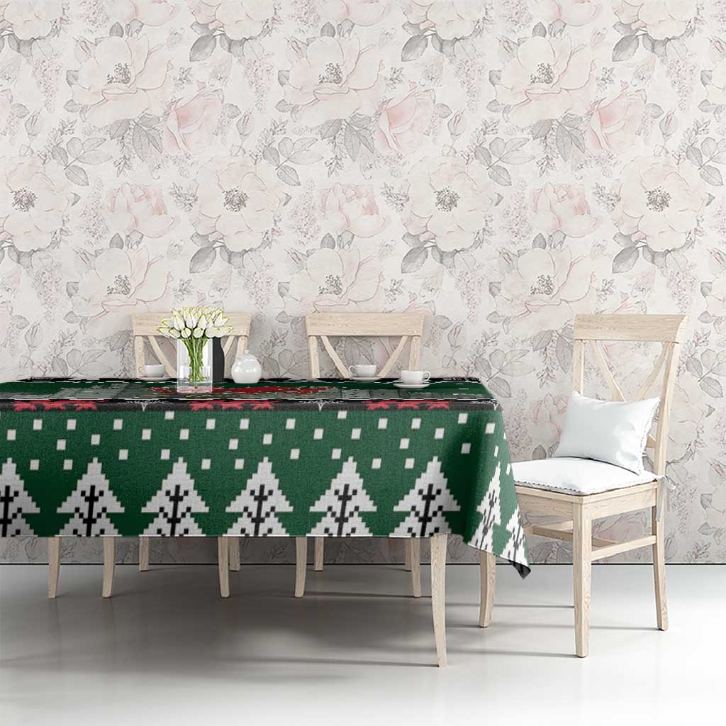 Caernarfonshire Wales Christmas Tablecloth Caernarfon Castle Red Dragon - Wonder Print Shop