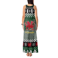 Caernarfonshire Wales Christmas Tank Maxi Dress Caernarfon Castle Red Dragon - Wonder Print Shop