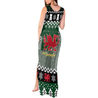 Caernarfonshire Wales Christmas Tank Maxi Dress Caernarfon Castle Red Dragon - Wonder Print Shop