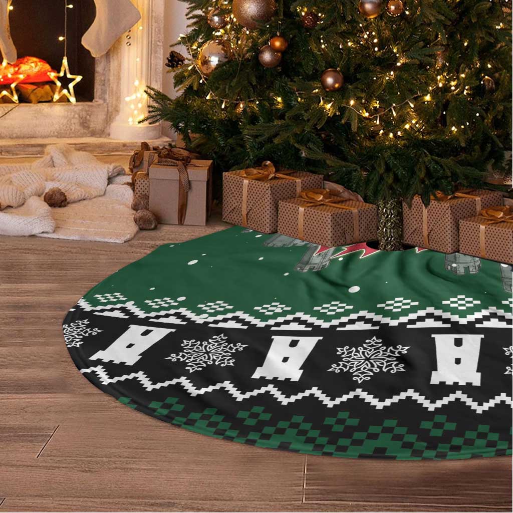 Caernarfonshire Wales Christmas Tree Skirt Caernarfon Castle Red Dragon - Wonder Print Shop