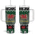 Caernarfonshire Wales Christmas Tumbler With Handle Caernarfon Castle Red Dragon - Wonder Print Shop