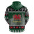 Caernarfonshire Wales Christmas Zip Hoodie Caernarfon Castle Red Dragon - Wonder Print Shop