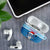 Personalized Blue Tiger Christmas AirPods Case Kawaii Derpy Tiger Santa Mode - Wonder Print Shop