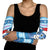 Personalized Blue Tiger Christmas Arm Sleeves Kawaii Derpy Tiger Santa Mode - Wonder Print Shop