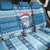 Personalized Blue Tiger Christmas Back Car Seat Cover Kawaii Derpy Tiger Santa Mode - Wonder Print Shop