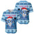 Personalized Blue Tiger Christmas Baseball Jersey Kawaii Derpy Tiger Santa Mode - Wonder Print Shop