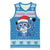 Personalized Blue Tiger Christmas Basketball Jersey Kawaii Derpy Tiger Santa Mode - Wonder Print Shop