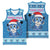 Personalized Blue Tiger Christmas Basketball Jersey Kawaii Derpy Tiger Santa Mode - Wonder Print Shop