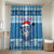 Personalized Blue Tiger Christmas Bathroom Set Kawaii Derpy Tiger Santa Mode - Wonder Print Shop