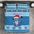 Personalized Blue Tiger Christmas Bedding Set Kawaii Derpy Tiger Santa Mode - Wonder Print Shop