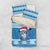 Personalized Blue Tiger Christmas Bedding Set Kawaii Derpy Tiger Santa Mode - Wonder Print Shop