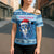 Personalized Blue Tiger Christmas Cross Shoulder Shirt Kawaii Derpy Tiger Santa Mode - Wonder Print Shop