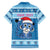 Personalized Blue Tiger Christmas Family Matching Long Sleeve Bodycon Dress and Hawaiian Shirt Kawaii Derpy Tiger Santa Mode - Wonder Print Shop