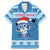 Personalized Blue Tiger Christmas Family Matching Mermaid Dress and Hawaiian Shirt Kawaii Derpy Tiger Santa Mode - Wonder Print Shop
