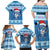 Personalized Blue Tiger Christmas Family Matching Off Shoulder Maxi Dress and Hawaiian Shirt Kawaii Derpy Tiger Santa Mode - Wonder Print Shop