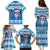 Personalized Blue Tiger Christmas Family Matching Puletasi and Hawaiian Shirt Kawaii Derpy Tiger Santa Mode - Wonder Print Shop