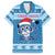 Personalized Blue Tiger Christmas Family Matching Puletasi and Hawaiian Shirt Kawaii Derpy Tiger Santa Mode - Wonder Print Shop
