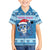 Personalized Blue Tiger Christmas Family Matching Puletasi and Hawaiian Shirt Kawaii Derpy Tiger Santa Mode - Wonder Print Shop