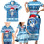 Personalized Blue Tiger Christmas Family Matching Short Sleeve Bodycon Dress and Hawaiian Shirt Kawaii Derpy Tiger Santa Mode - Wonder Print Shop
