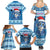 Personalized Blue Tiger Christmas Family Matching Summer Maxi Dress and Hawaiian Shirt Kawaii Derpy Tiger Santa Mode - Wonder Print Shop