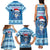 Personalized Blue Tiger Christmas Family Matching Tank Maxi Dress and Hawaiian Shirt Kawaii Derpy Tiger Santa Mode - Wonder Print Shop