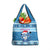 Personalized Blue Tiger Christmas Grocery Bag Kawaii Derpy Tiger Santa Mode - Wonder Print Shop