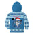 Personalized Blue Tiger Christmas Kid Hoodie Kawaii Derpy Tiger Santa Mode - Wonder Print Shop