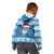 Personalized Blue Tiger Christmas Kid Hoodie Kawaii Derpy Tiger Santa Mode - Wonder Print Shop