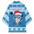 Personalized Blue Tiger Christmas Kimono Kawaii Derpy Tiger Santa Mode - Wonder Print Shop