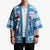 Personalized Blue Tiger Christmas Kimono Kawaii Derpy Tiger Santa Mode - Wonder Print Shop