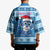 Personalized Blue Tiger Christmas Kimono Kawaii Derpy Tiger Santa Mode - Wonder Print Shop