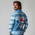 Personalized Blue Tiger Christmas Long Sleeve Polo Shirt Kawaii Derpy Tiger Santa Mode - Wonder Print Shop