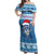 Personalized Blue Tiger Christmas Off Shoulder Maxi Dress Kawaii Derpy Tiger Santa Mode - Wonder Print Shop