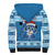 Personalized Blue Tiger Christmas Sherpa Hoodie Kawaii Derpy Tiger Santa Mode - Wonder Print Shop